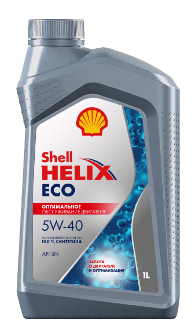 Моторное масло SHELL 5W40 HELIX ECO, 1л